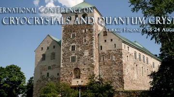 11 Міжнародна конференція з кріокристалів та квантових кристалів 2016, 18 – 24 серпня, Турку, Фінляндія